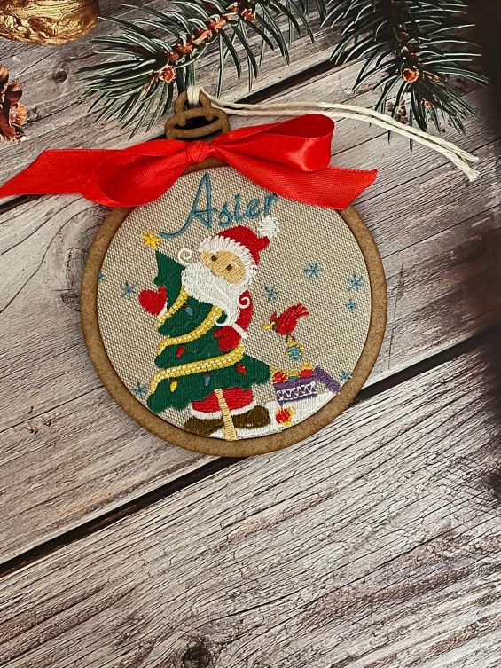 Bola de Navidad bordada "Noel"