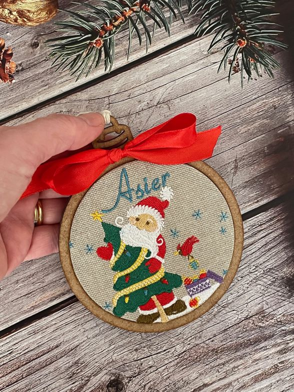 Bola de Navidad bordada "Noel"