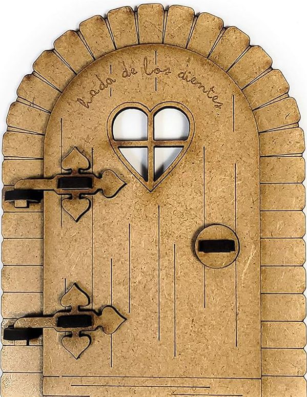 Puerta del ratoncito Pérez en madera para pintar.