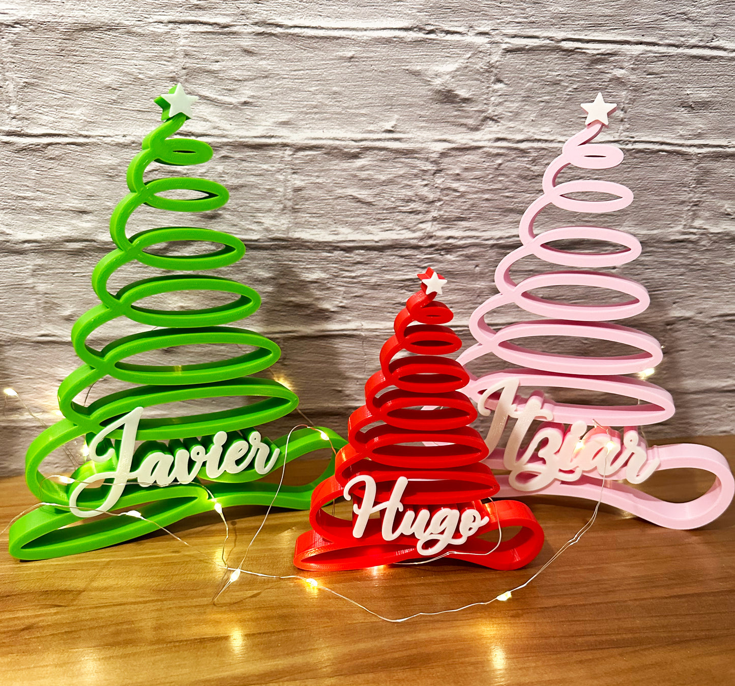 Árbol de Navidad personalizado con nombre