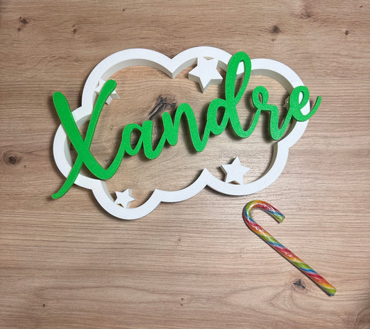 Nube personalizada con nombre.