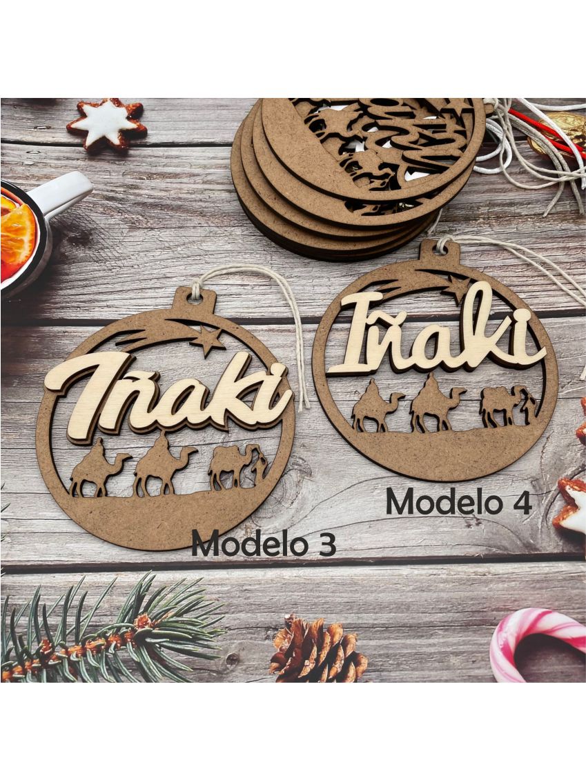 Bola de Navidad "Reyes" personalizada con nombre.