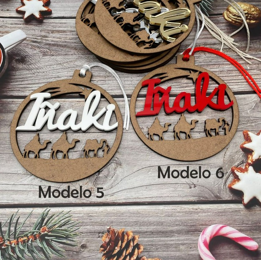 Bola de Navidad "Reyes" personalizada con nombre.