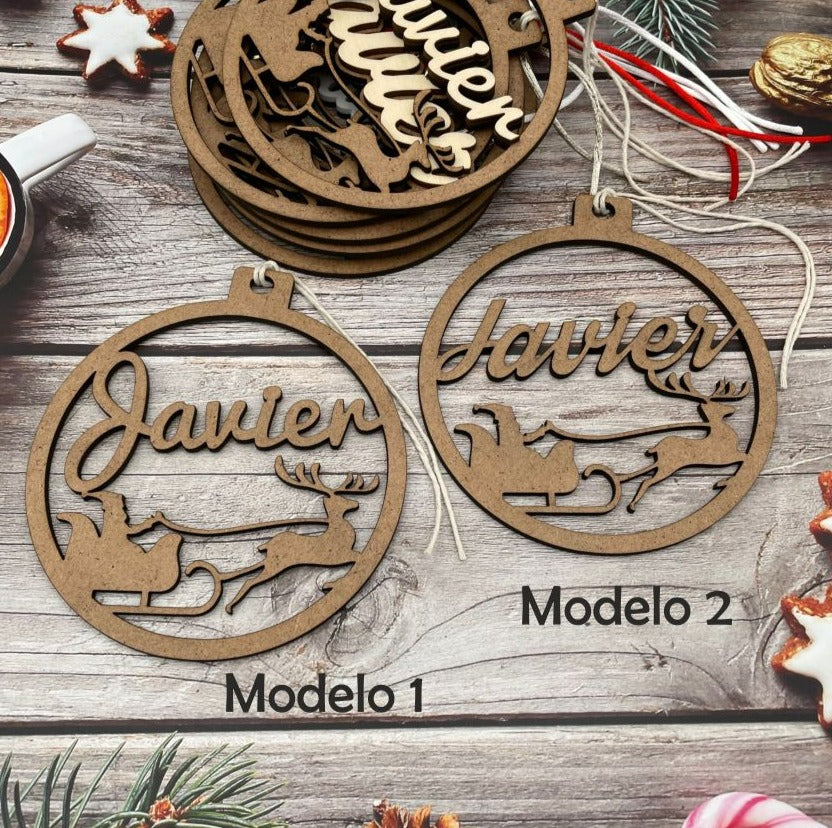 Bola de Navidad "Noel" personalizada con nombre.