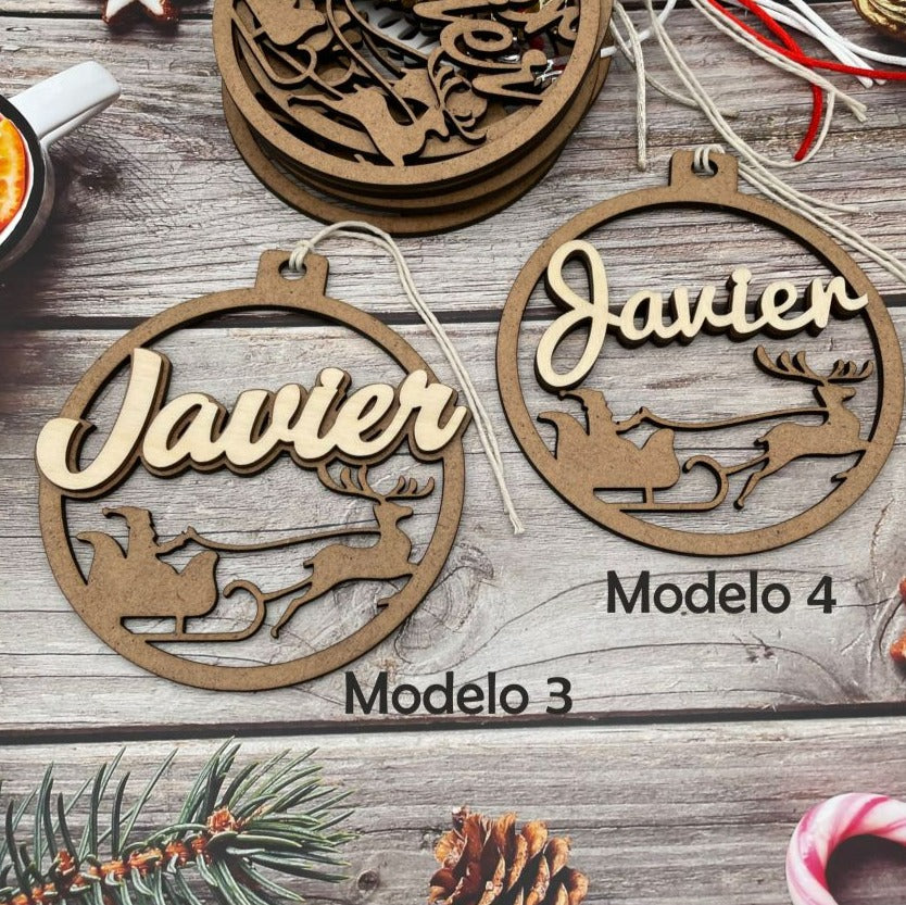 Bola de Navidad "Noel" personalizada con nombre.