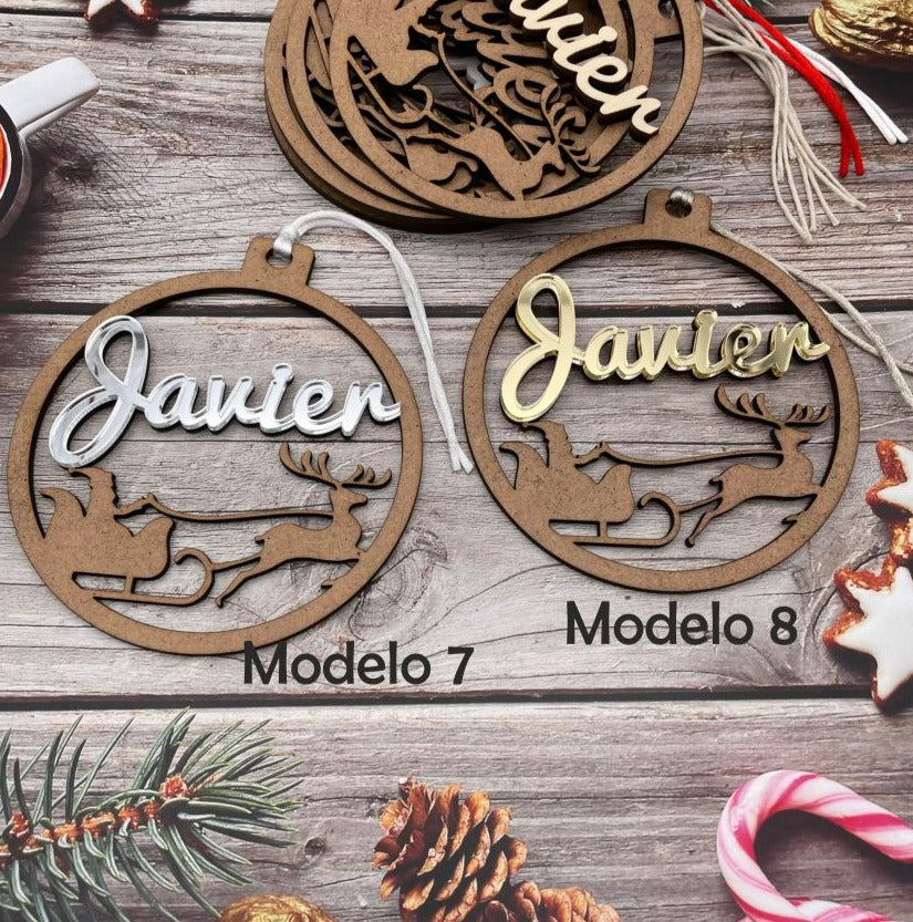 Bola de Navidad "Noel" personalizada con nombre.