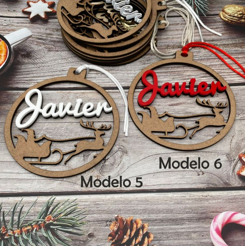 Bola de Navidad "Noel" personalizada con nombre.