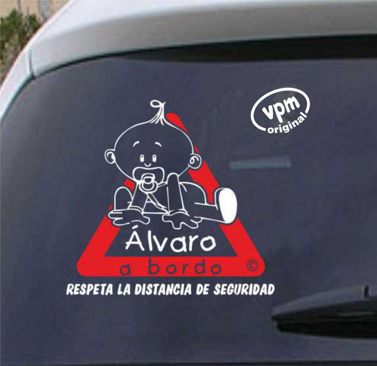 VPM01 Pegatina/Adhesivo BEBÉ A BORDO personalizado