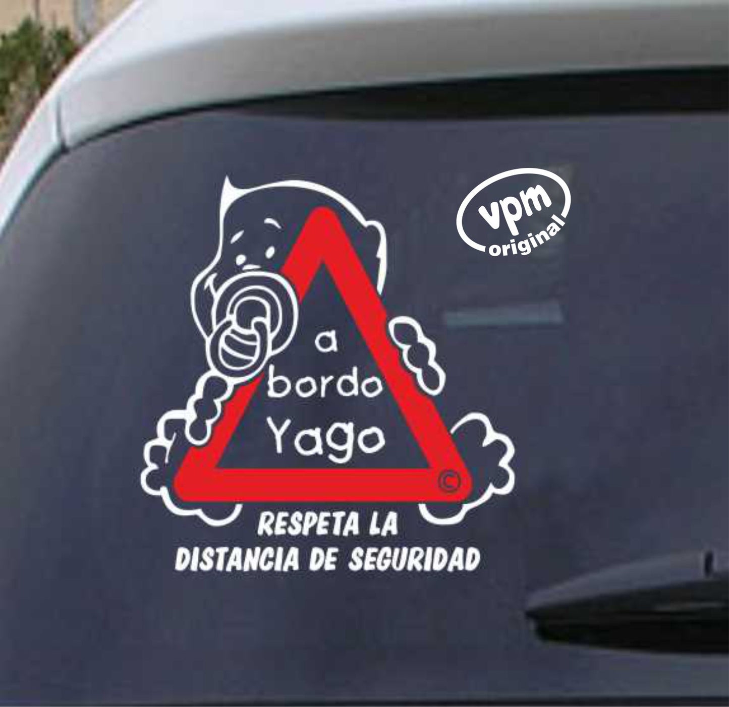 VPM02 Pegatina/Adhesivo BEBÉ A BORDO personalizado