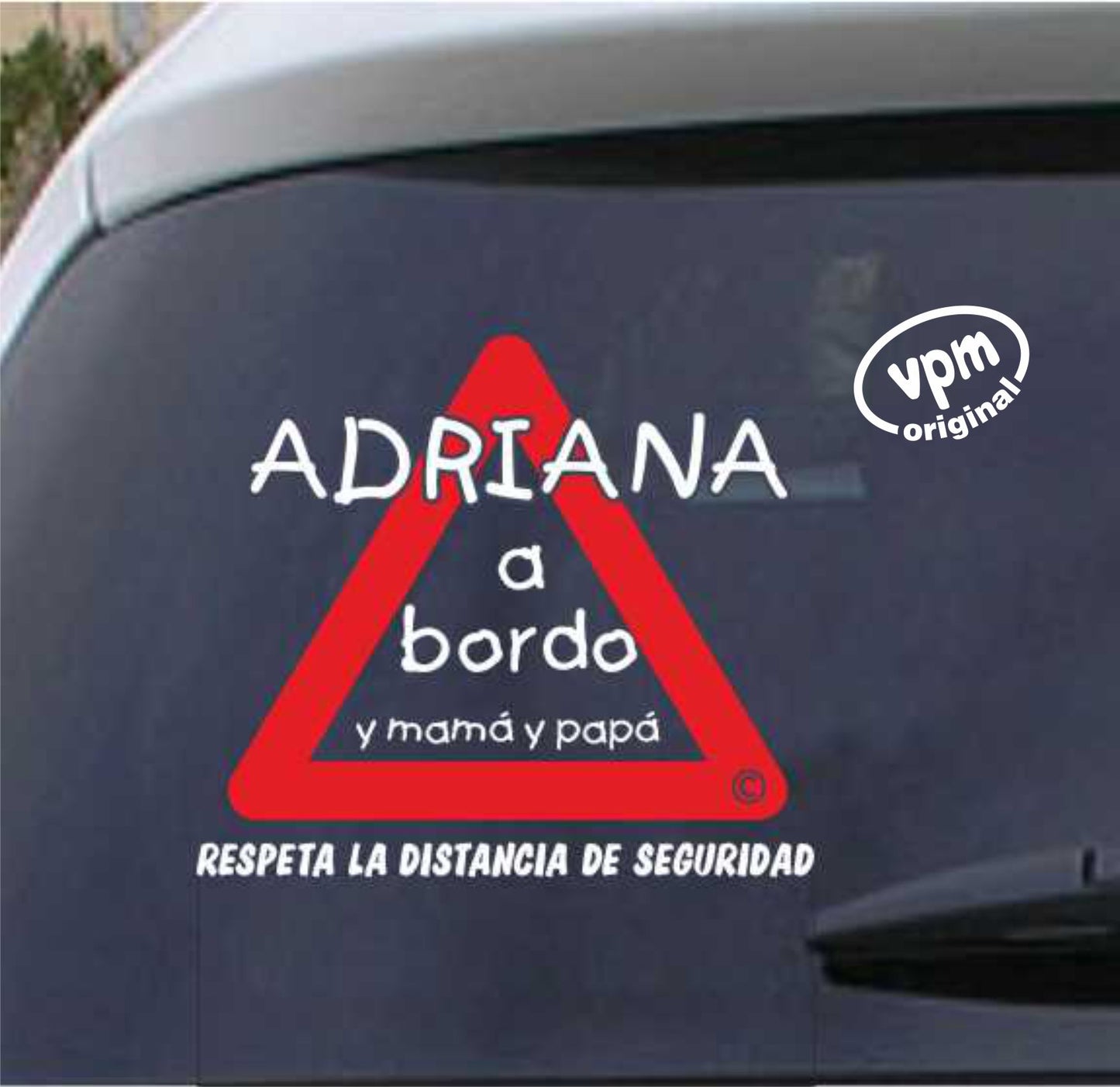 VPM06 Pegatina/Adhesivo BEBÉ A BORDO personalizado