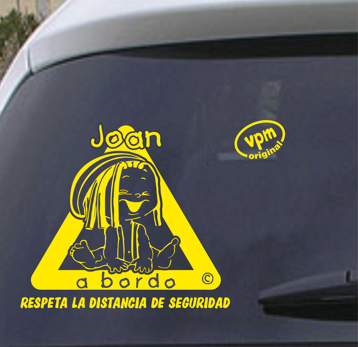 VPM019 Pegatina/Adhesivo BEBÉ A BORDO personalizado