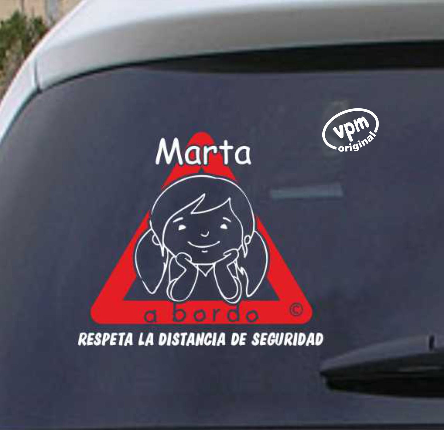 VPM023 Pegatina/Adhesivo BEBÉ A BORDO personalizado