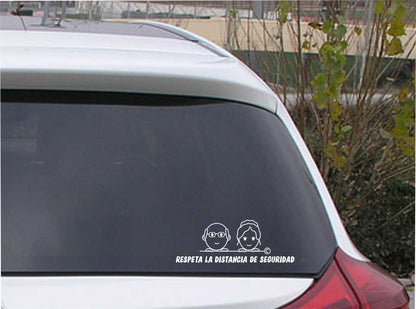Pegatina/Adhesivo de caras de familia personalizada con 2 miembros