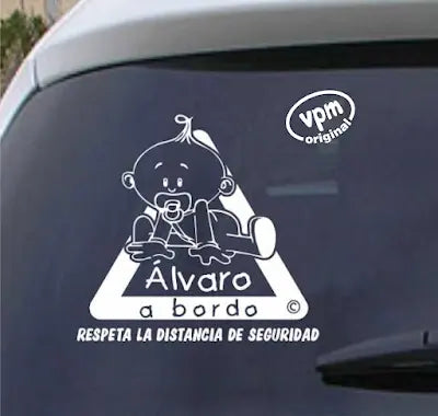 VPM01 Pegatina/Adhesivo BEBÉ A BORDO personalizado