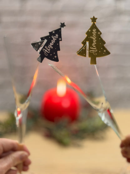 Marcasitios árbol de Navidad para copas