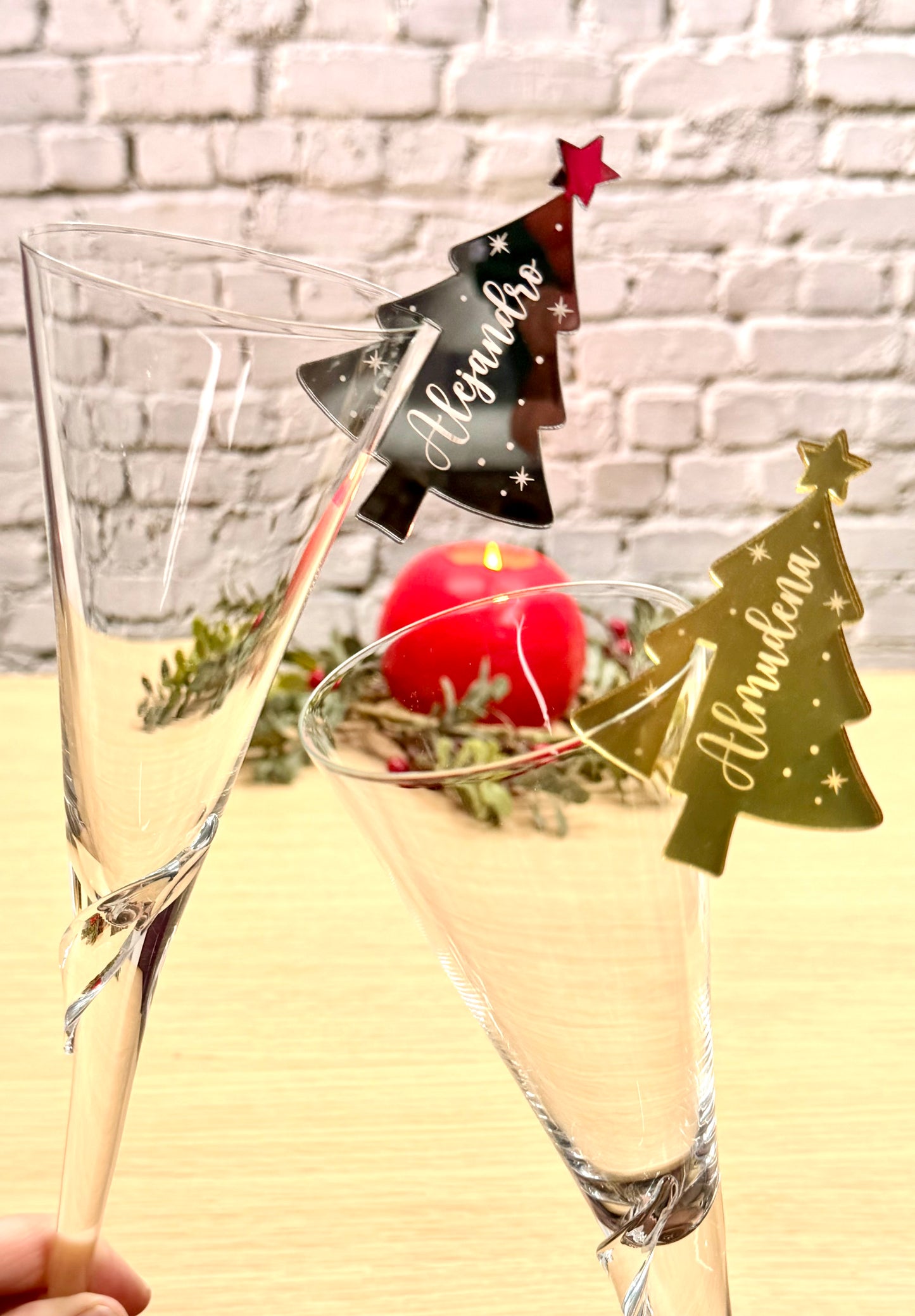 Marcasitios árbol de Navidad para copas