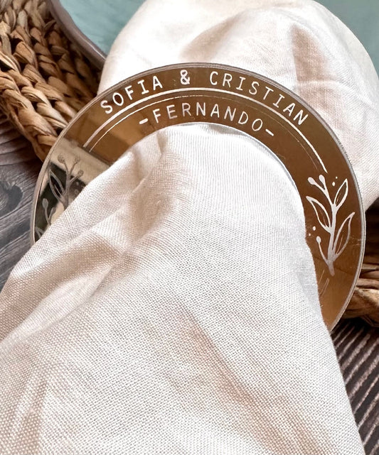 Personalized napkin rings
