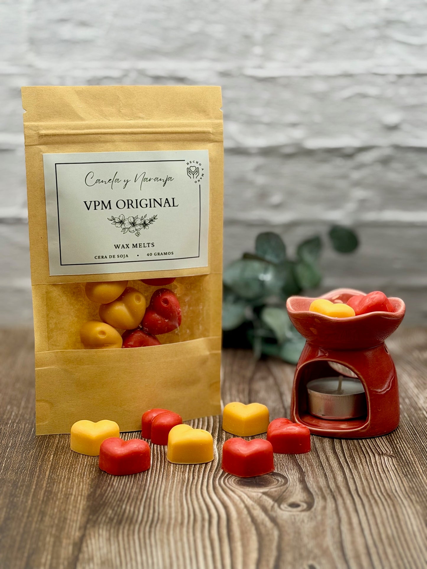 Wax Melts artesanales Canela y Naranja