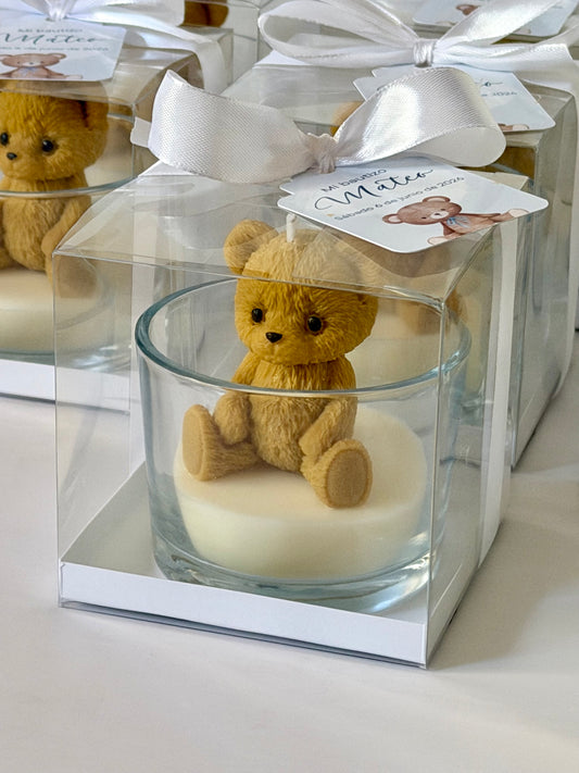 Vela Osito personalizada para invitados