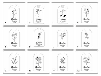 Marcapáginas con lazo de tela personalizado