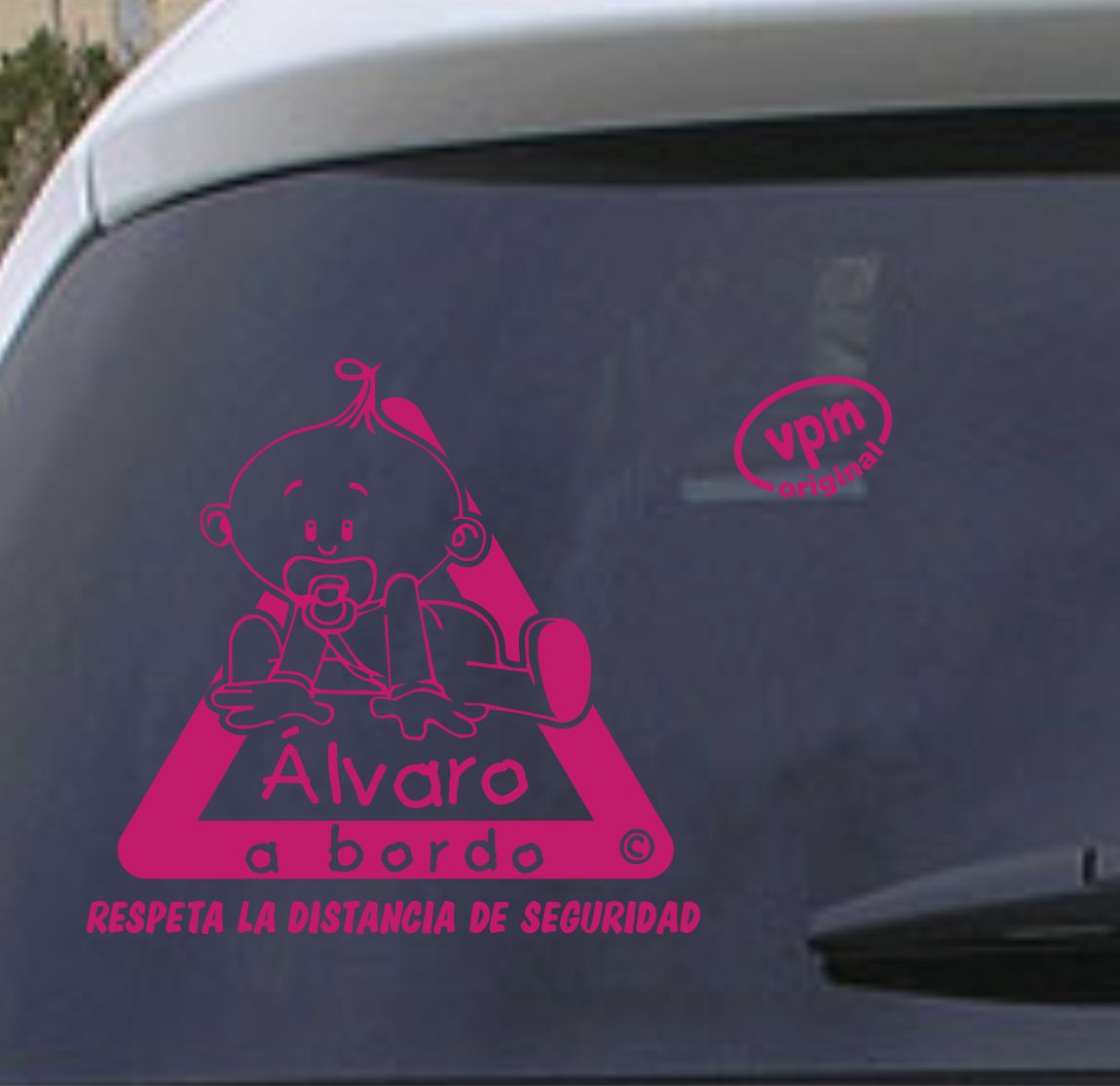 VPM01 Pegatina/Adhesivo BEBÉ A BORDO personalizado