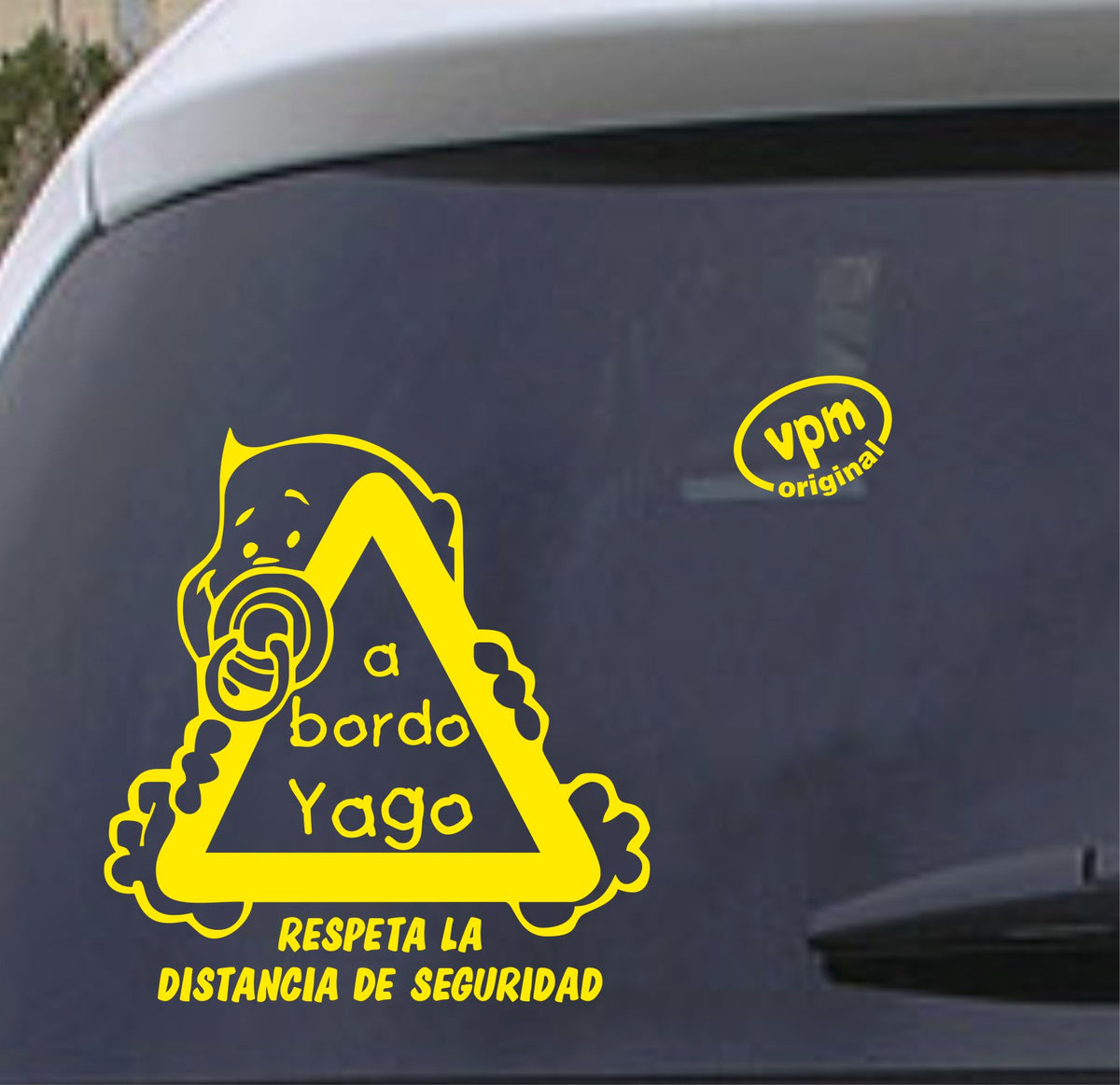 VPM02 Pegatina/Adhesivo BEBÉ A BORDO personalizado