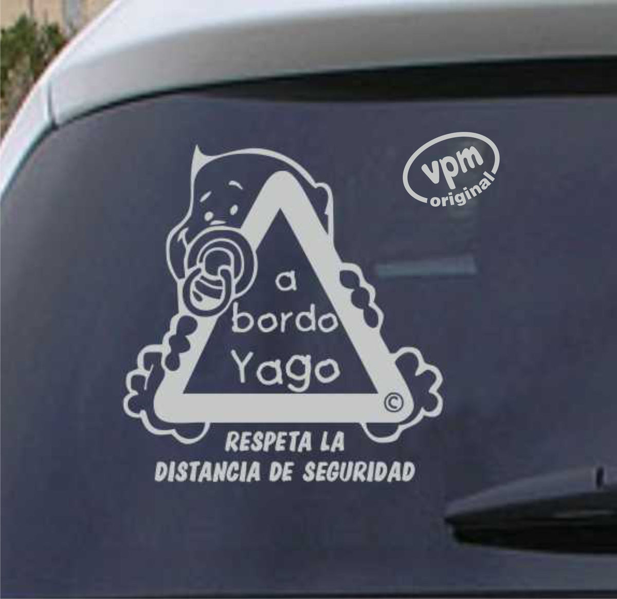 VPM02 Pegatina/Adhesivo BEBÉ A BORDO personalizado
