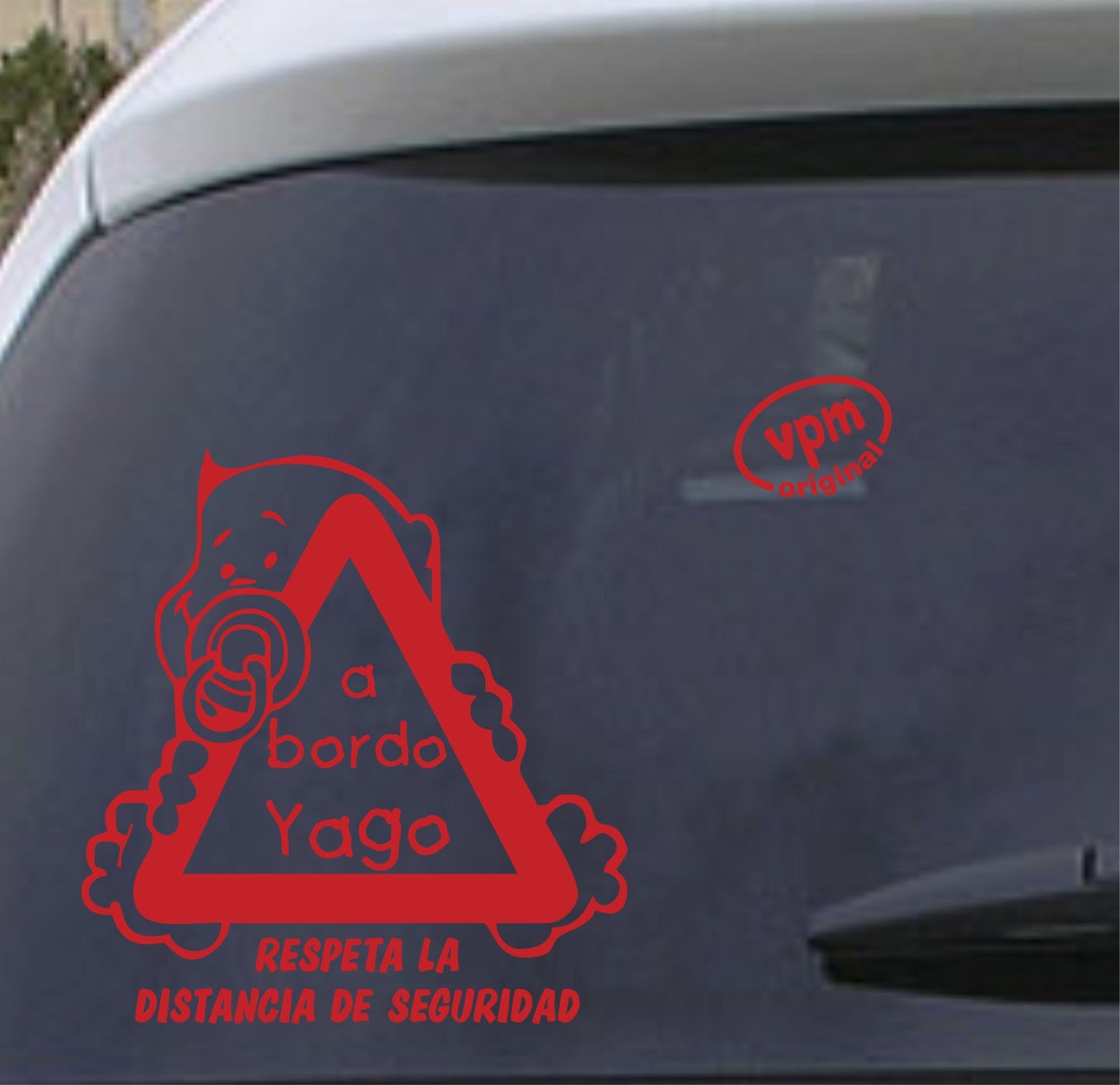 VPM02 Pegatina/Adhesivo BEBÉ A BORDO personalizado