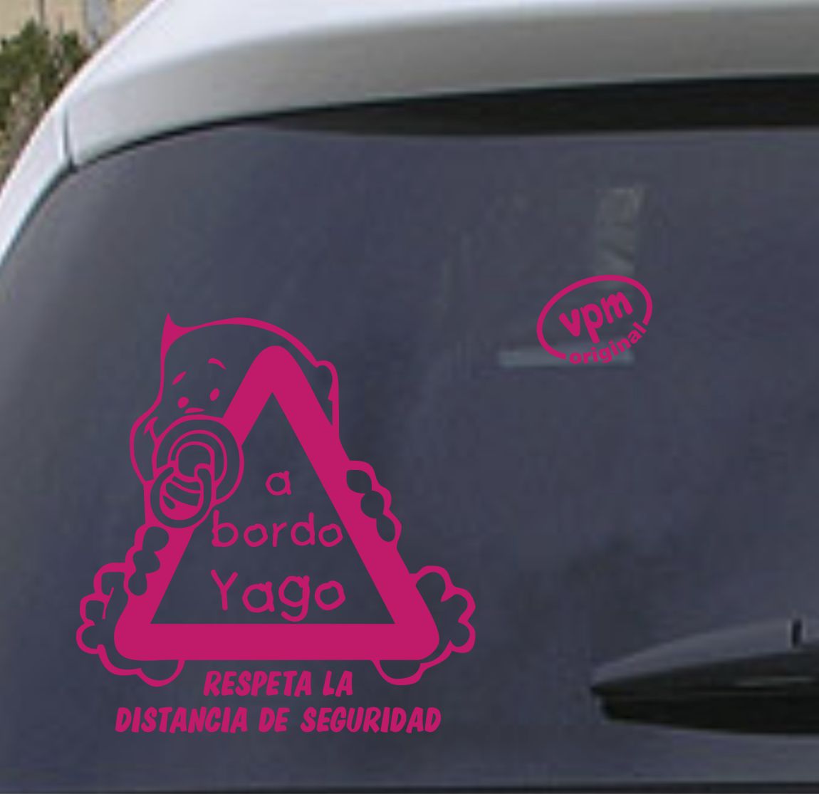 VPM02 Pegatina/Adhesivo BEBÉ A BORDO personalizado