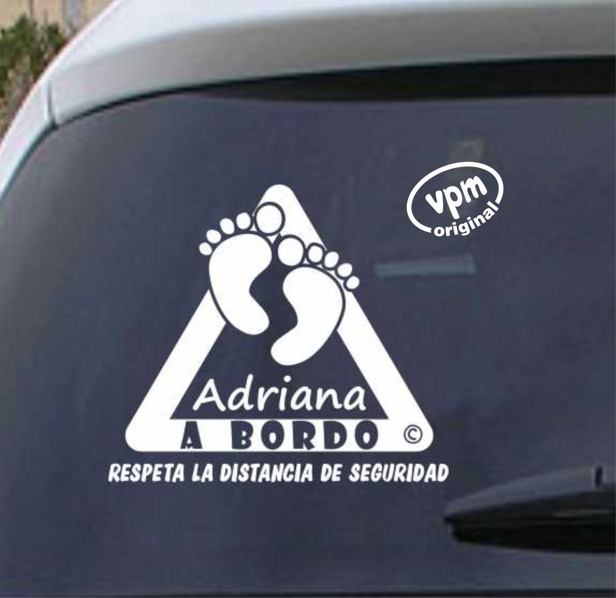VPM03 Pegatina/Adhesivo BEBÉ A BORDO personalizado