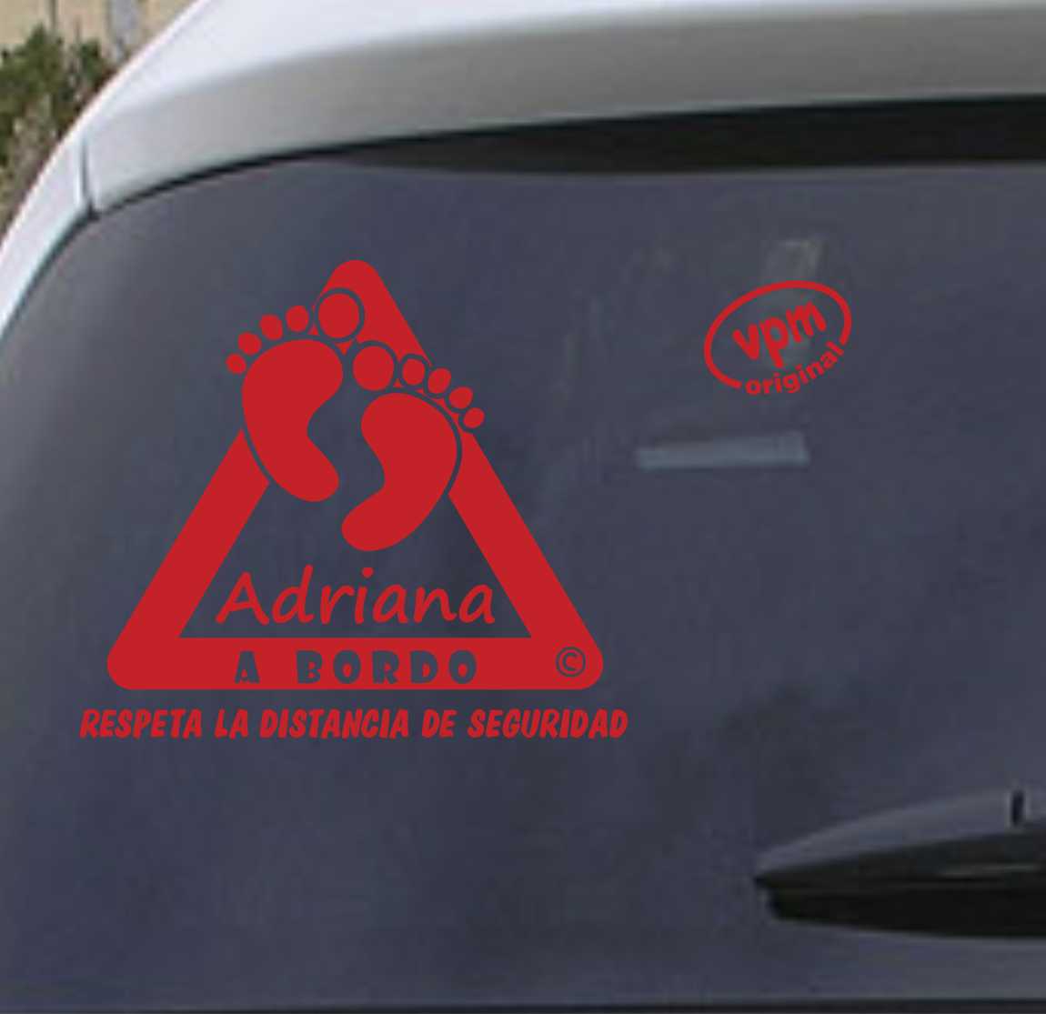 VPM03 Pegatina/Adhesivo BEBÉ A BORDO personalizado