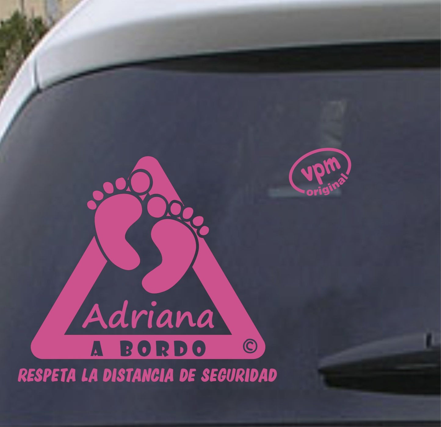 VPM03 Pegatina/Adhesivo BEBÉ A BORDO personalizado
