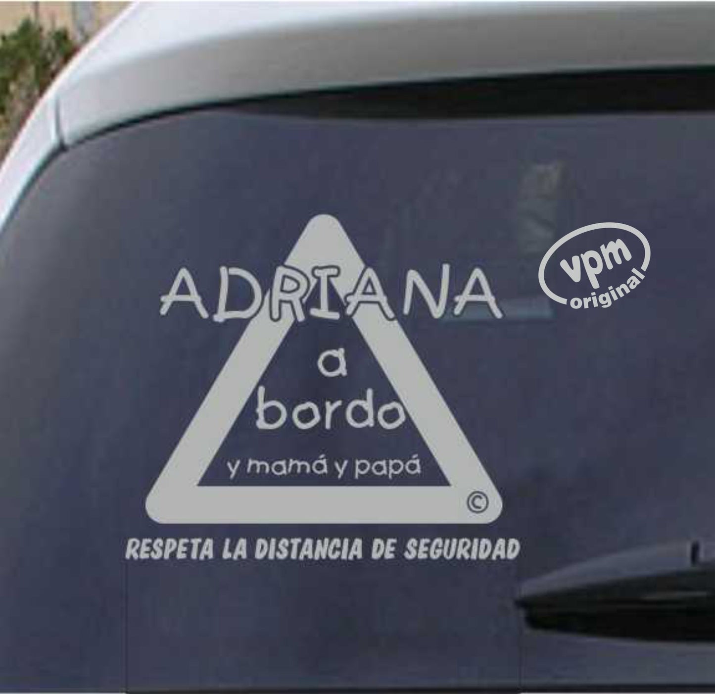 VPM06 Pegatina/Adhesivo BEBÉ A BORDO personalizado