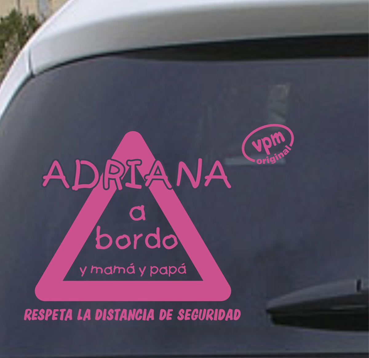 VPM06 Pegatina/Adhesivo BEBÉ A BORDO personalizado