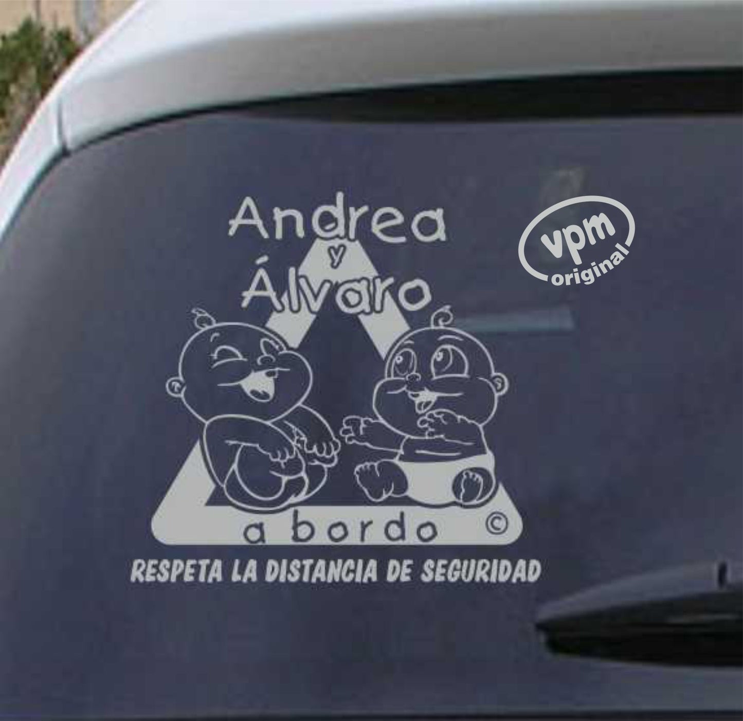 VPM08 Pegatina/Adhesivo BEBÉ A BORDO personalizado