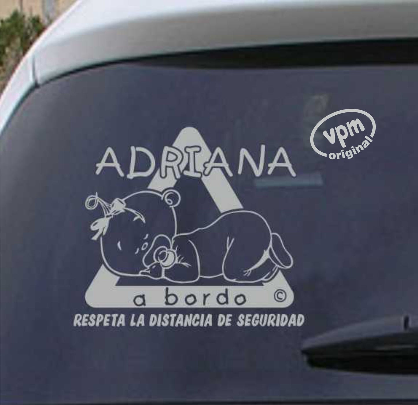 VPM09 Pegatina/Adhesivo BEBÉ A BORDO personalizado