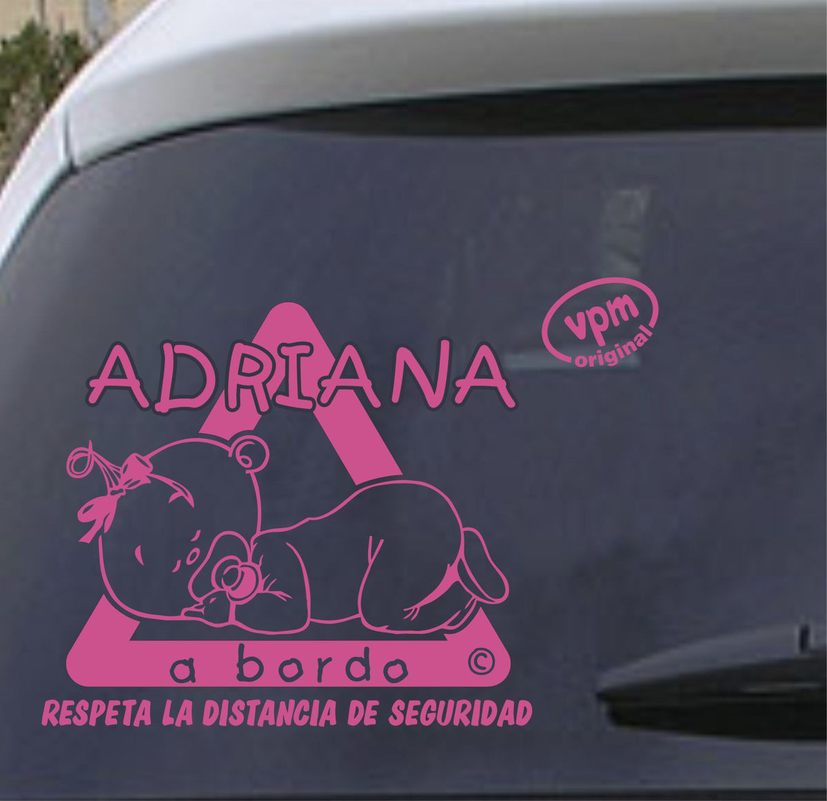 VPM09 Pegatina/Adhesivo BEBÉ A BORDO personalizado
