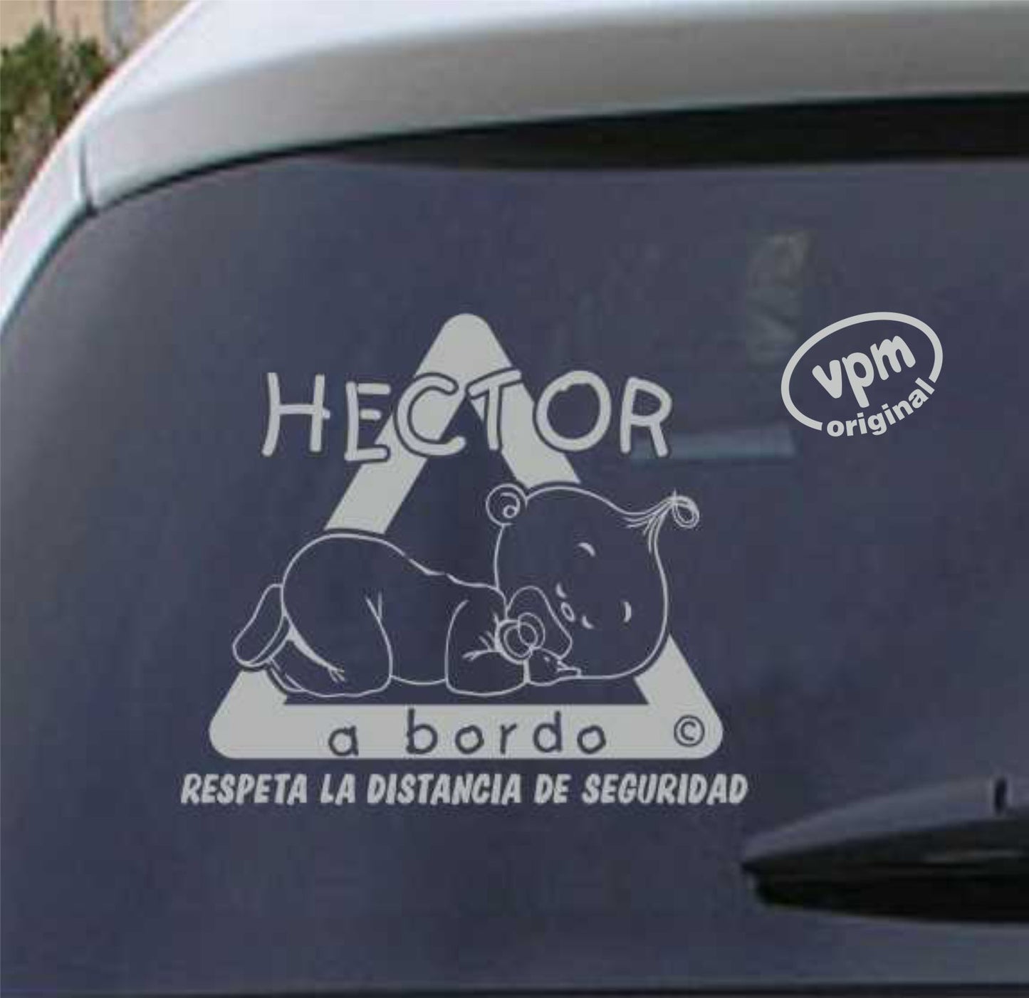 VPM010 Pegatina/Adhesivo BEBÉ A BORDO personalizado