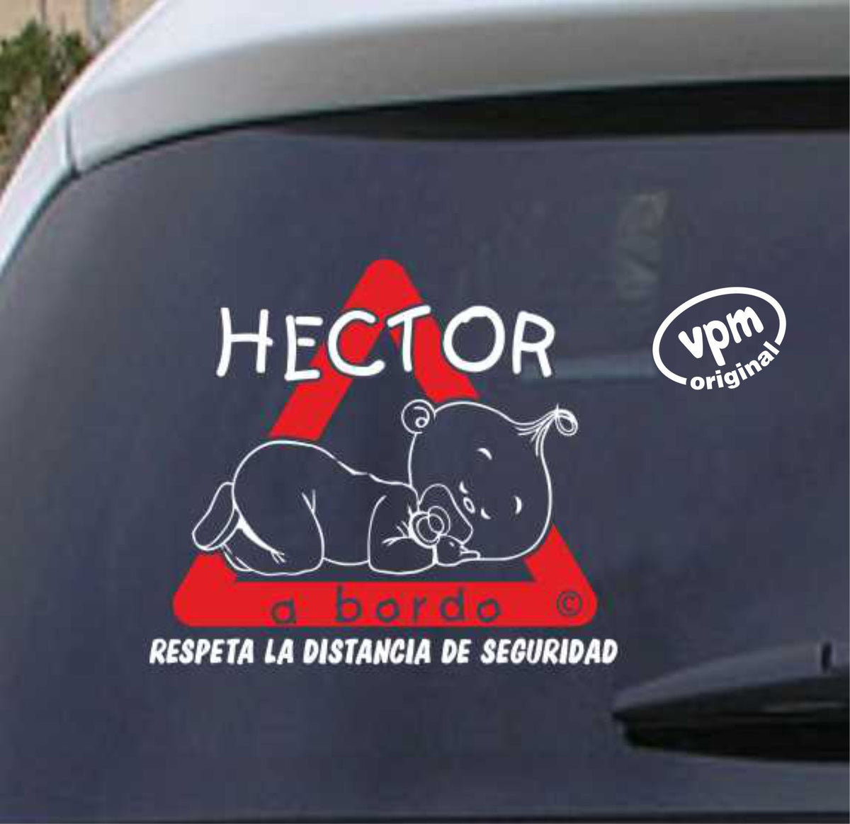 VPM010 Pegatina/Adhesivo BEBÉ A BORDO personalizado