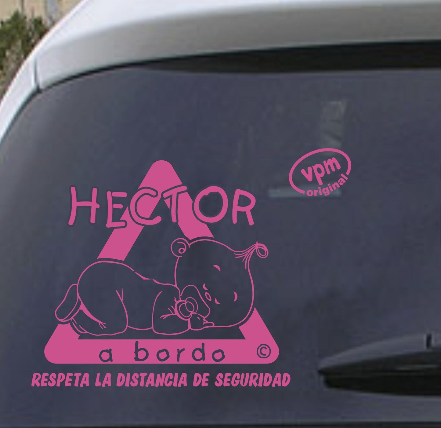 VPM010 Pegatina/Adhesivo BEBÉ A BORDO personalizado