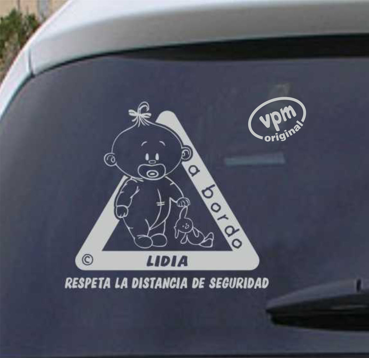 VPM011 Pegatina/Adhesivo BEBÉ A BORDO personalizado