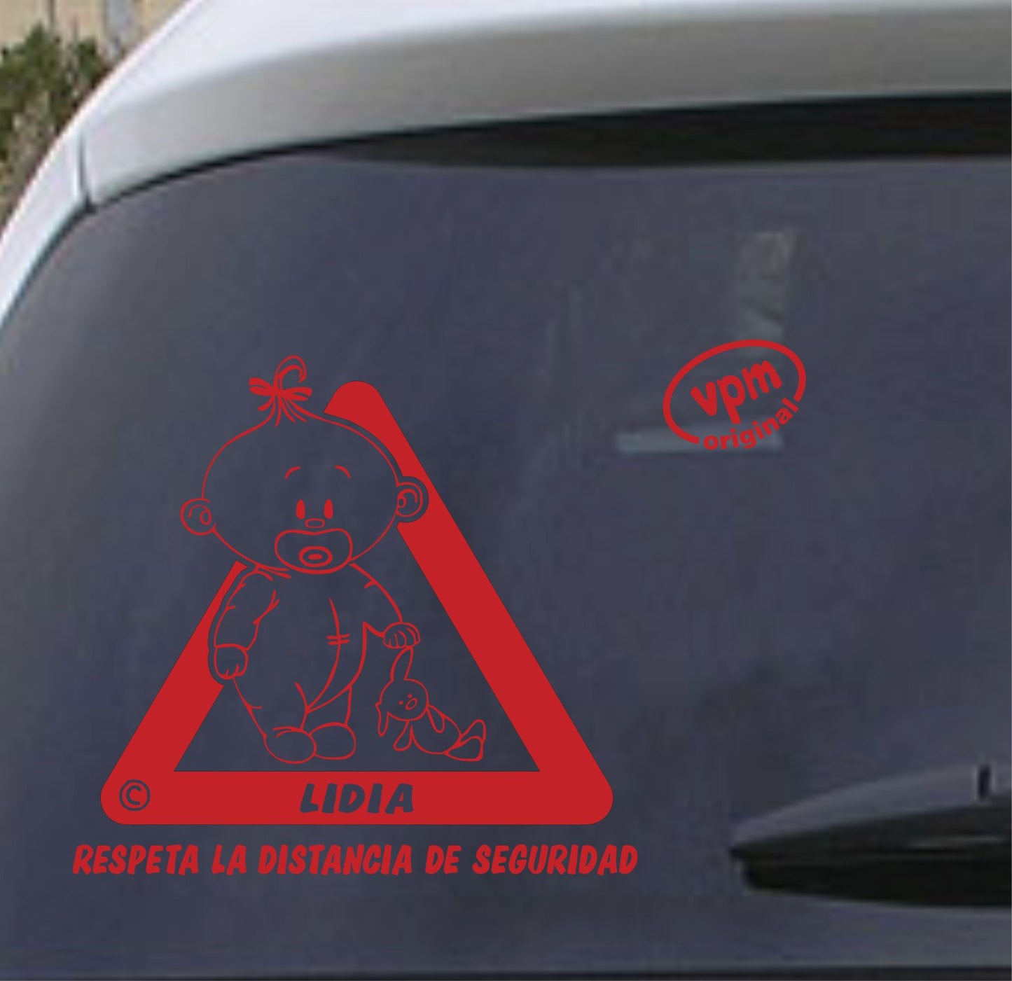VPM011 Pegatina/Adhesivo BEBÉ A BORDO personalizado