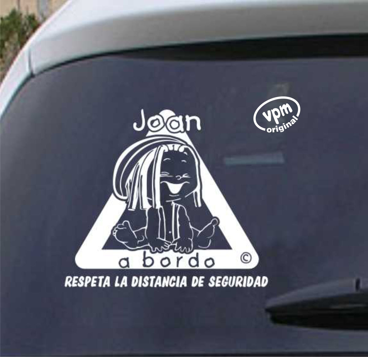 VPM019 Pegatina/Adhesivo BEBÉ A BORDO personalizado