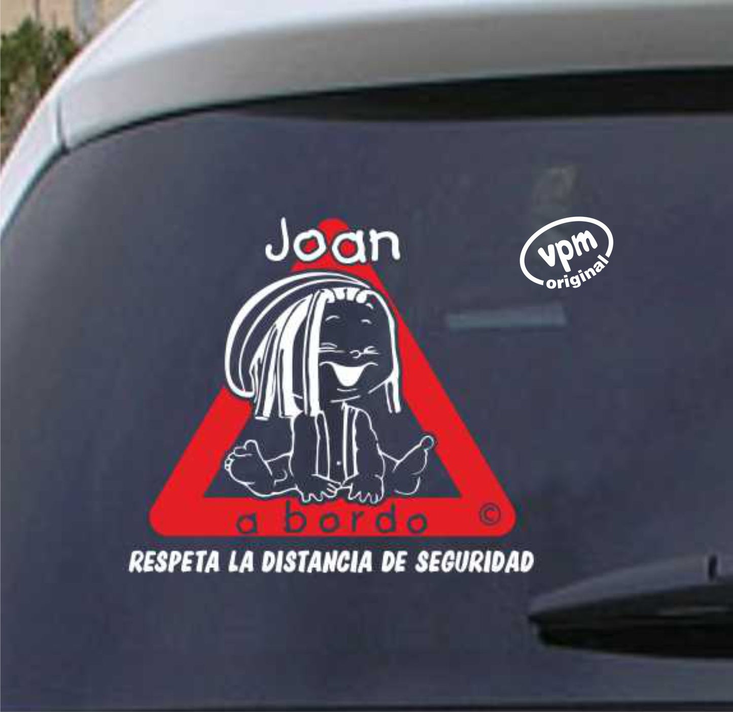VPM019 Pegatina/Adhesivo BEBÉ A BORDO personalizado
