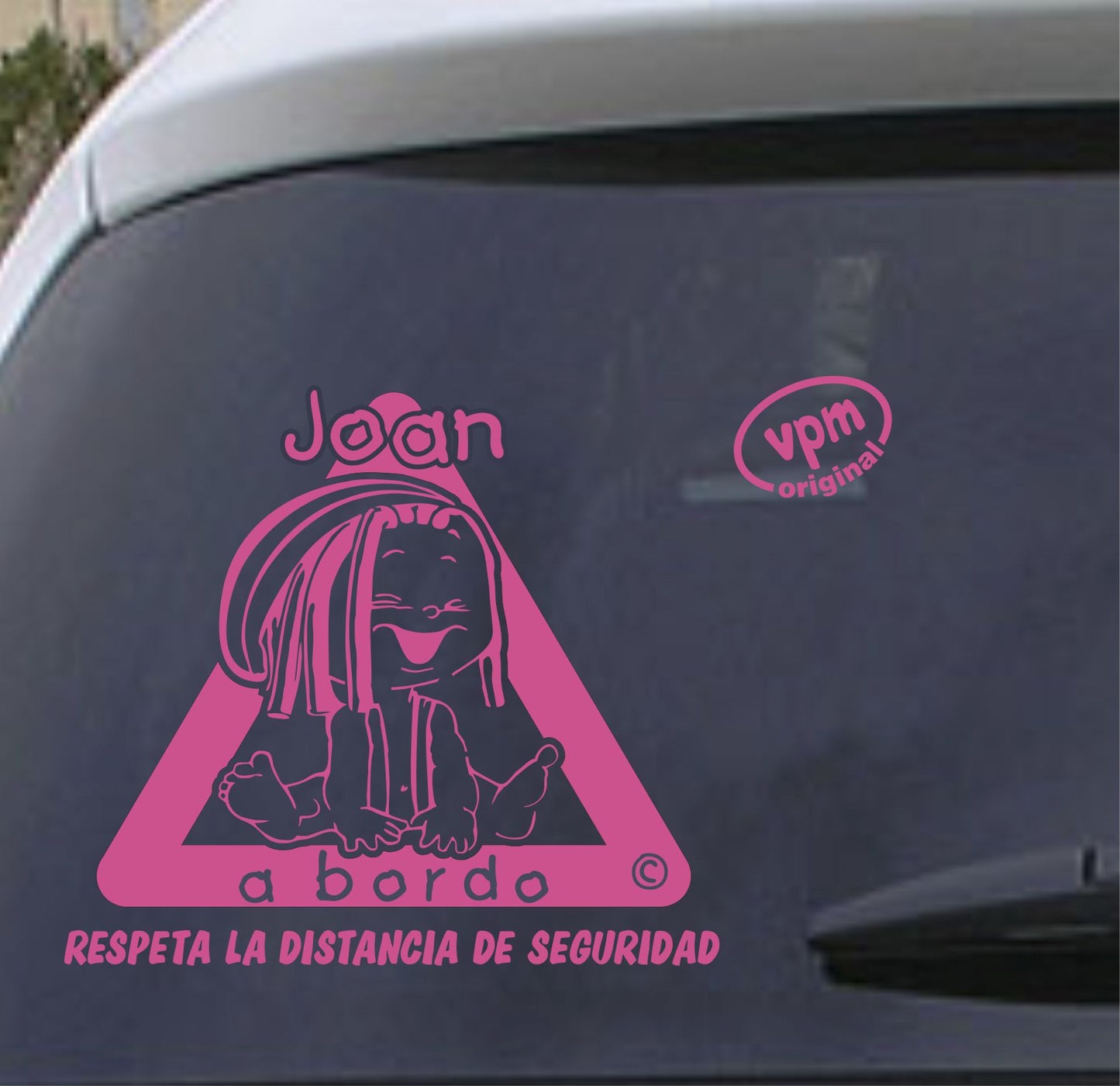 VPM019 Pegatina/Adhesivo BEBÉ A BORDO personalizado