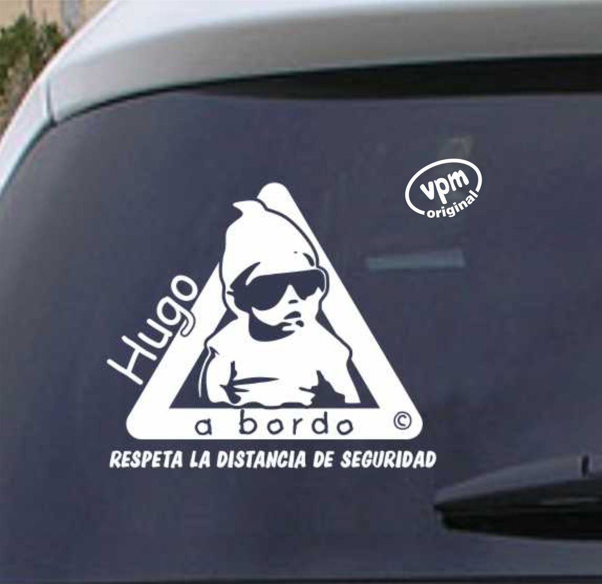 VPM021 Pegatina/Adhesivo BEBÉ A BORDO personalizado
