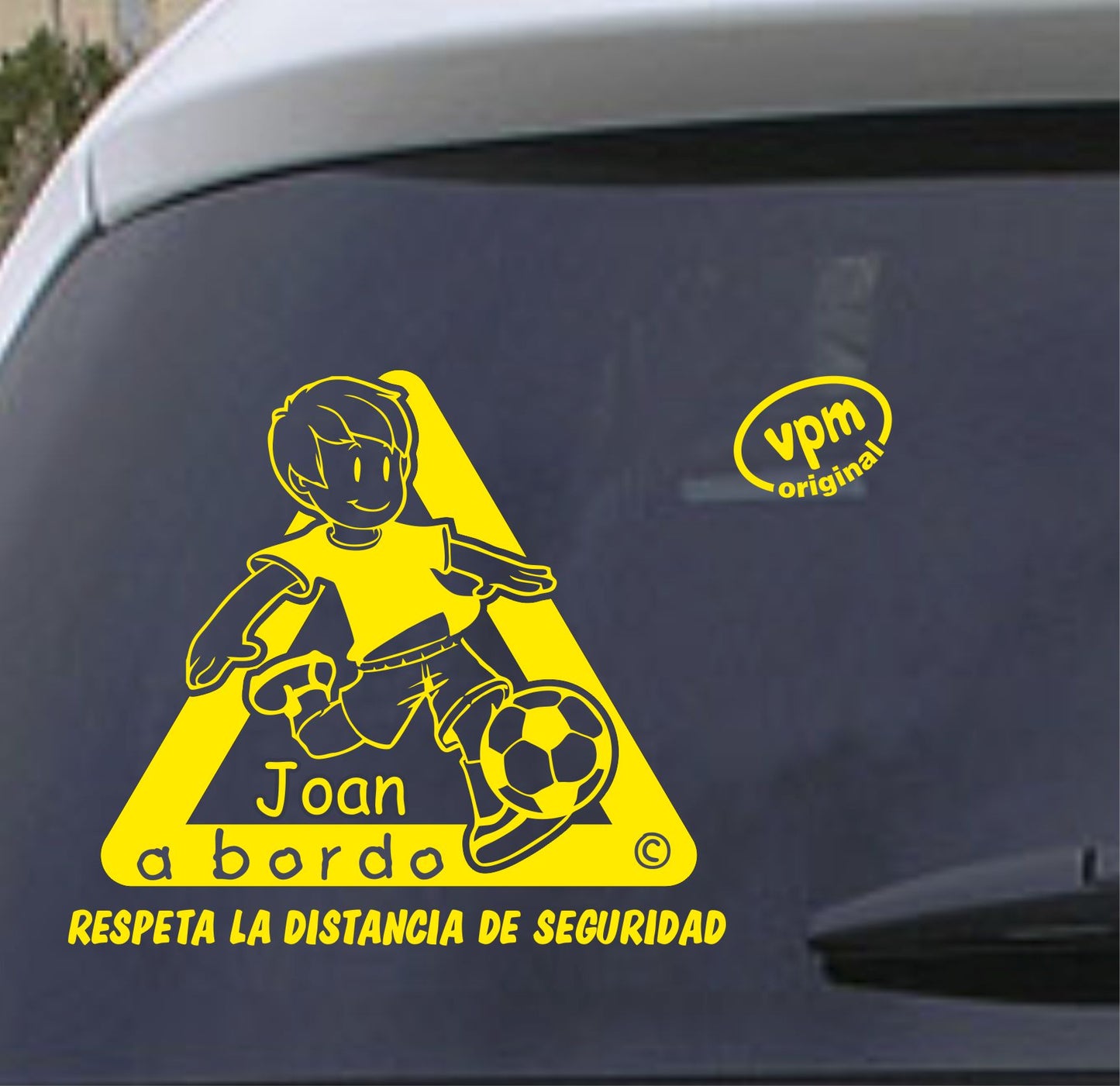 VPM022 Pegatina/Adhesivo BEBÉ A BORDO personalizado