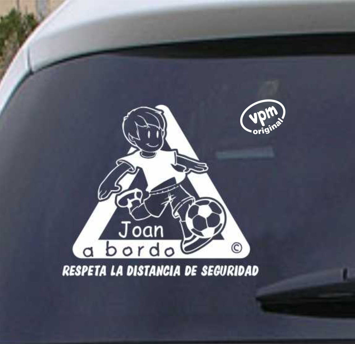 VPM022 Pegatina/Adhesivo BEBÉ A BORDO personalizado