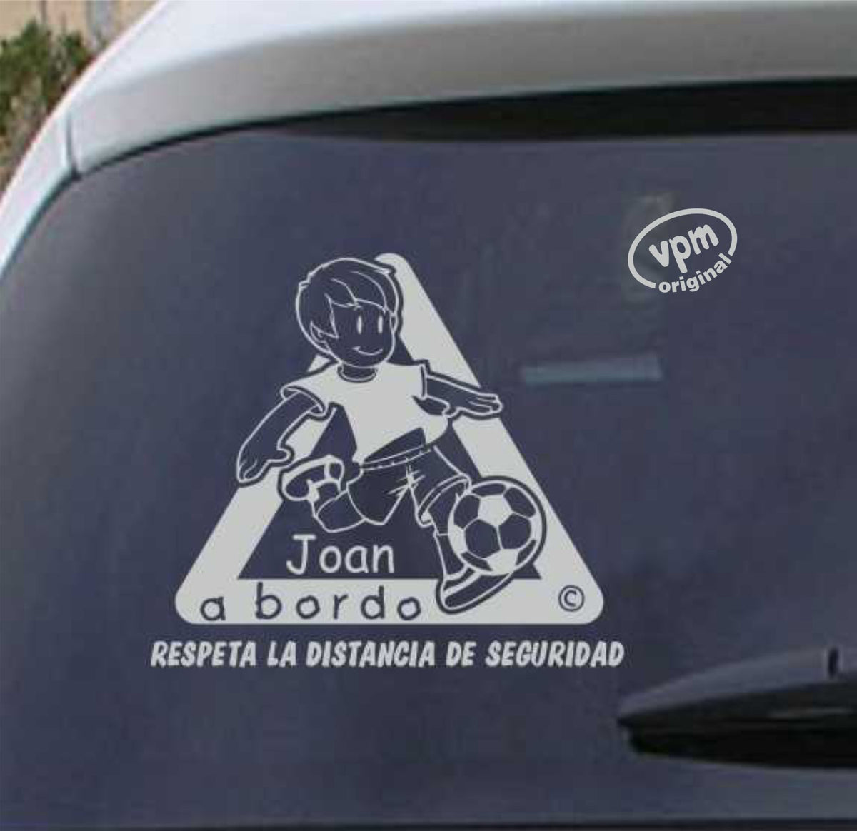 VPM022 Pegatina/Adhesivo BEBÉ A BORDO personalizado