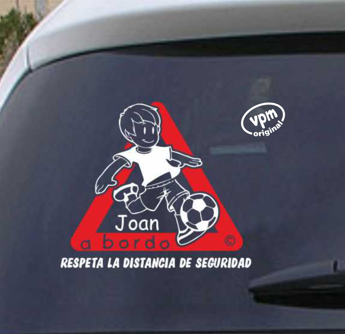 VPM022 Pegatina/Adhesivo BEBÉ A BORDO personalizado